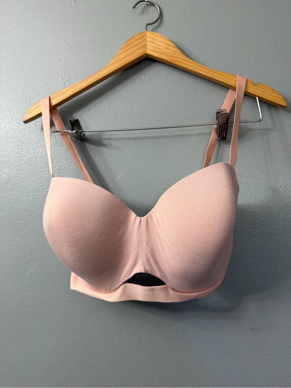 Third LOVE Cotton tshirt bra Seamless Padded Light Pink Bra -34G